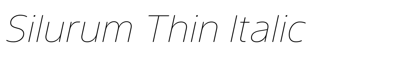 Silurum Thin Italic